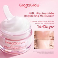 Glad2Glow Milk Niacinamide Brightening Moisturizer Whitening Glowing Gel Moisture Day Night Cream Sk