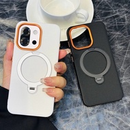 Case For OnePlus 13T 13S Luxury Matte Magnetic Hybrid Metal TPU+PC Rotatable Kickstand Shockproof Co