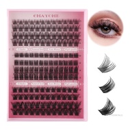 DIY False Eyelash Extension Kit 148 Clusters of Thick Curl with Eyelash Glue Set Single Cluster Segm