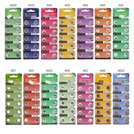 【MY Ready Stock】(1PCS) AG1 AG3 AG4 AG6 AG7 AG10 AG12 AG13 1.55V Tianqiu Alkaline Cell Button Battery