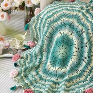 [heronsbill] Rose Bouquet Blanket Lily of the Valley Bouquet Hand-Knitted diy Material Pack Shepherd