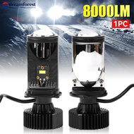 DREAMFOREST 1PC H4 Car Headlight Bulbs Projector Lens LED 8000LM CANBUS Turbo Auto Bulb High Low Lig