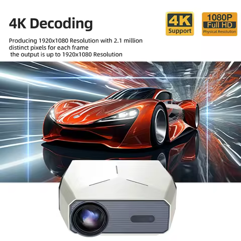 A4300 Projector with Android 11, Dual Wifi6, Bluetooth 5.0, 150Ansi Brightness, 720P, 3840*21604Kuhd