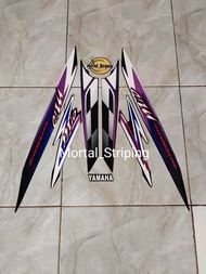 STICKER STRIPING &amp; LIS BODI YAMAHA MOTOR MIO SPORTY BENDERA 2004 2005 WARNA HITAM PUTIH STANDAR