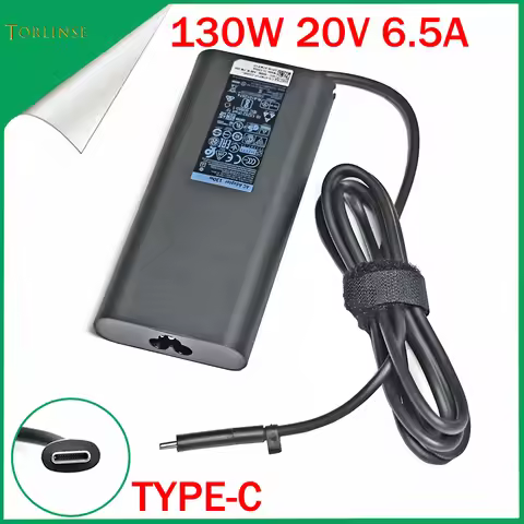 New 130W Usb-c Type C 20v 6.5A Laptop Charger For Dell XPS 15 9570 9575 DA130PM170 HA130PM170 HA130P