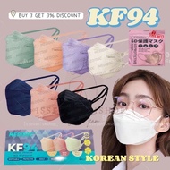 KF94 HEADLOOP HIJAB MEDIDOC 4 LAYERS KOREAN MASK BLACK DOUBLE MELVON TEBAL NUDE FULL COLOUR PINK MATCHA EASYCARE KF94