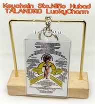 LuckyCharm Keychain Sto.Niño Hubad Talandro with Red Pouch