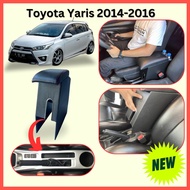 Toyota Yaris 2014-2016 กล่องคอนโซลกลาง MIO ที่พักแขน (หนัง PVC) สำหรับพร้อมกล่องเก็บของและที่วางแก้ว