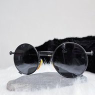 正圓霧面墨黑側六角 墨鏡框 古蕫眼鏡額縁 サングラス/sunglasses