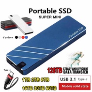 Portable SSD  4TB 8TB 16TB 32TB 64TB 128TB External Hard Drive Solid State Hard Disk Type-C USB 3.0 