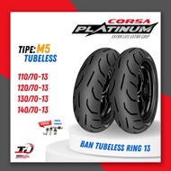 Ban Corsa Tubeless Platinum M5 Ring 12 / Ring 13 / Ban Luar M-5 / M 5 (100/90 - 110/80- 110/90 - 120