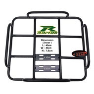 Rapido Multipurpose Rear Frame Rack Tray (L : 43cm / W : 43cm) Kedai Motor