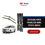 3m Toyota Innova Car Frameless Wiper - Size 24 And 16 inch
