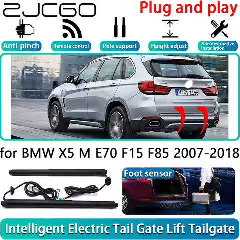 ZJCGO for BMW X5 M E70 F15 F85 2007-2018 OEM Electric Powered Tailgate Power Liftgate Automatic Tail