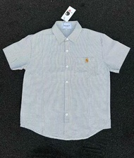 Carhartt Carhart New Embroidered Striped Short Sleeve Heavy Cotton Stacked Basic Joker High Shirt Lo