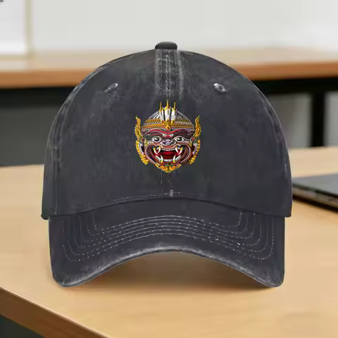 Cambodian Khmer Hanuman Reamker Traditional Dance Casual Baseball Cap Tennis Skate Trucker Hat Summe