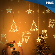 HAG® Christmas Festival Curtain Light - Deer/Star/Bell/Tree (3.5m) FL-1201