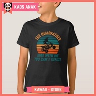 Quad Bike Father Gift Kids T-Shirt - ATV Dad - Riding