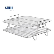 Air Fryer Rack For  5.5L Air Fryer, 2 Tier Air Fryer Grill/Shelf/Dehydrator Rack Square ,Air Fryer R