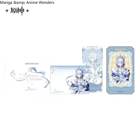 Genshin Impact Furina Zhongli Columbina Mavuika Beelzebul Venti Cosplay Commemorative ticket card se