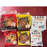 Korea Korea🇰🇷P POPOCHACHACHA Clam Qingyang Chili Flavor Ramen Spicy Cheese PAIK COOK White Species S