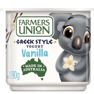 Farmers Union Australian Greek Style  All Natural Vanilla Yogurt made in Australia  90g