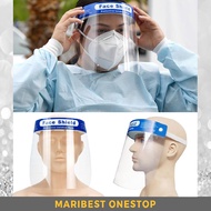 Medical Safety Face Shield Protective Isolation Full Mask Clear View Film Elastic Band Wide Vision Anti-Fog Face Screen