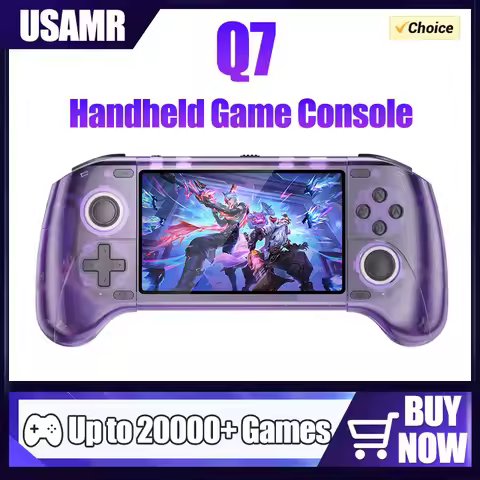 USAMR New Q7 HD Large-Screen Game Controller: RGB Joystick Equipped, Over 20 Emulators & 20,000+ Gam