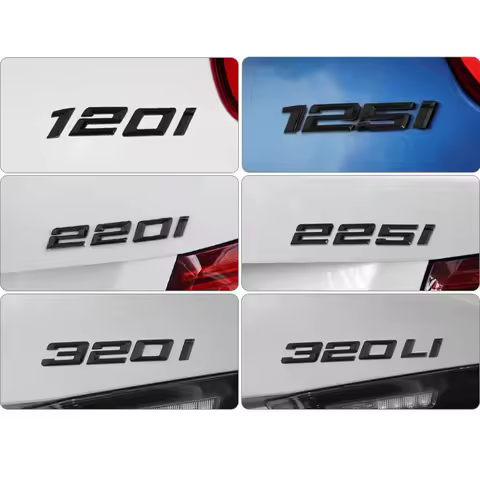 Old Style ABS Alphanumeric Trunk Badge for BMW 1 Series E81 E82 E87 E88 F20 F21 - 116i 118i 120i 125