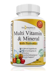 Whole Foods Multivitamin for Women & Men with Probiotics - Probiotic Vitamin & Mineral Supplement wi