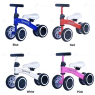 Basikal Kanak 4 Roda Wheels Baby Umur 3 tahun Walker Glider Bike Learning Walking Baby bicycle Bikes Scooter