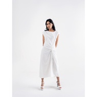 Berdine Studio - Aphrodite Dots Drawstring Dress (Broken White) - Women's Dress