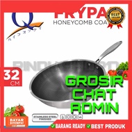 Frypan WOK PAN Non-Stick Frying PAN With Spider HONEYCOMB Pattern