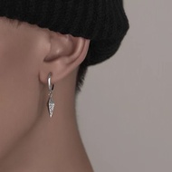 Hippop Fashion Earrings Retro Tapered Earrings Men's Earrings American Hip Hop Diamond Earrings