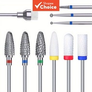 Professional Nail Drill Bits Ceramic Diamond Cuticle Efile Carbide Remover for Home Salon Acrylic Ge
