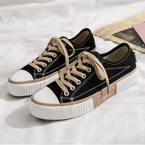 Trend Men's Canvas Shoes Flats Vulcanized Shoes for Men 2024 Spring Summer Comfortable Causal Sneake