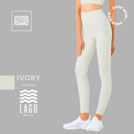 [LAGO Legging] - สีขาว Ivory กางเกงออกกำลังกาย กางเกงกีฬา ขายาว เลกกิ้ง