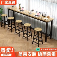 Table Breakfast Bar Table Dining Table and Chair Set Bar Table Against Wall High Table Milk Tea Shop