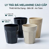 [Wholesale Warehouse] Melamine plastic iced tea cup size Ø8.6 x 9.2cm 250ml 4 colors - HHome