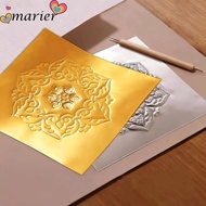MARIER Engraving Drawing paper, 20*30cm Gold Foil Aluminum Foil Art Paper, making Engraving Handmade