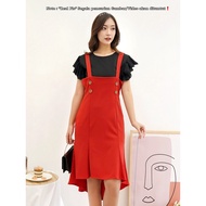 705 DRESS FASHION OVERALL IMPORT/DRESS KOREAN/DRESS 2IN1/PARTY DRESS/DRESS HIGH QUALITY & REAL PIC/D