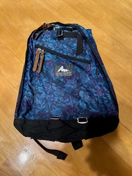 (美製) Gregory 美國製藍花背包 daypack vintage Y2K