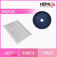Turbo TAE-91 BK / TAE-91 SS Compatible Cooker Hood Carbon filter &amp; Grease Filter - Hepalife