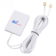 Signal Amplifier Mobile Router LTE Antenna WIFI TS-9 External Double Connector Vertical Broadband 4G 3G 28DBI Aerial SMA White