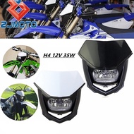 Dirt Bike Motocross Headlight Headlamp Fairing For Honda Yamaha Kawasaki TW WR WRF YZ YZF KLX KX XR 