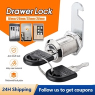 16/20/25/30mm Alloy Mailbox Lock Indoor Security Drawer Cam Lock Zinc Alloy Mailbox Lock