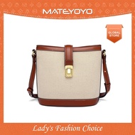 MATEYOYO Women Shoulder Bag Fashionable Shoulder Bag Ladies Sling Handbag Elegant Cross Bag Premium PU Leather Bag Travel Outing Sling Bag Casual Bags Trend Retro Sling Bag