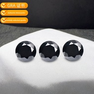 GRA Round Black Moissanite 50 Points/1ct/2ct/3ct/4ct/5ct