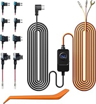 REDTIGER F7N Dash Cam Hardwire Kit, Dashboard Camera Car Charger Cable Kit 12V- 24V to 5V w/Fuse Kit