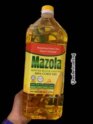 MAZOLA MINYAK MASAK JAGUNG | CORN OIL 2KG ( 2.2L ), 500G ( 550ML ), 1KG ( 1.1L )